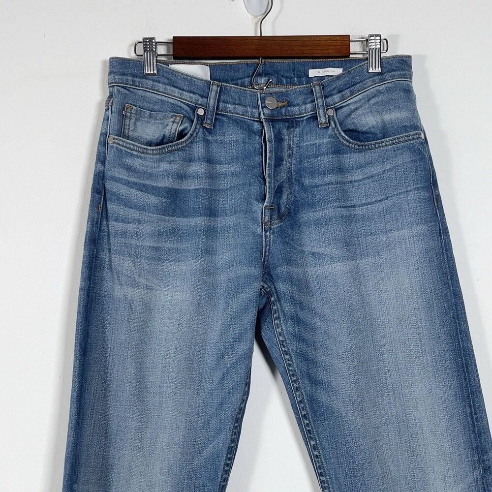 BLDWN Modern Slim Leg Jeans Mens Sz 31x32 Light Wash Button Fly - Picture 2 of 13